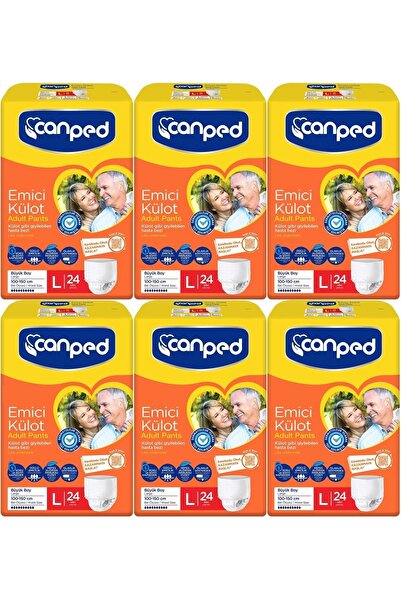 Canped Emici Külot Hasta Yetişkin Bezi L - Büyük - Large 144 Adet (6PK*24)