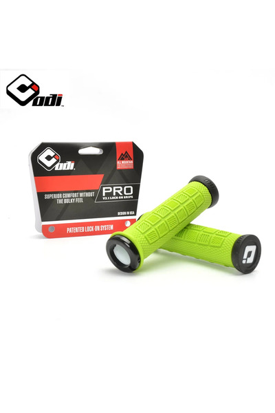 Choice مقابض مقود الدراجة PRO-Green ODI Lock-On مصنوعة من سبائك الألومنيوم ال...