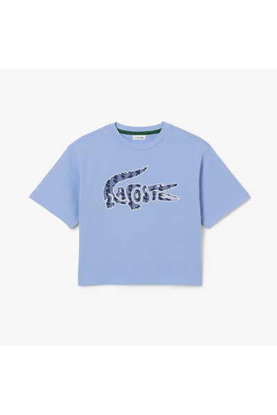 Lacoste Monogram Print Cotton T-shirt - TJ0991-00-5QD