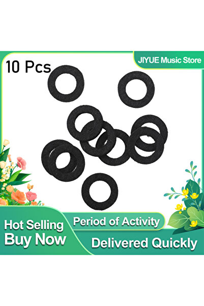 Choice مجموعة من 10 قطع من حلقات اللباد السوداء لآلة البوق، تقلل من تآكل المف...