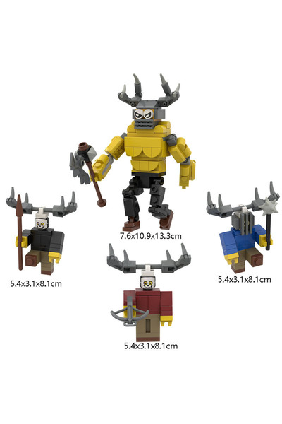 Choice 3 99 Night Horror Game Series Forest Deer Blocks, Halloween Forest Monster Children's Deer Blocks, .