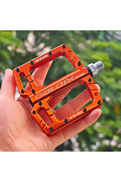 Choice دواسات GOLDIX-5058 برتقالية اللون بثلاث محامل للدراجات الجبلية والطرق،...