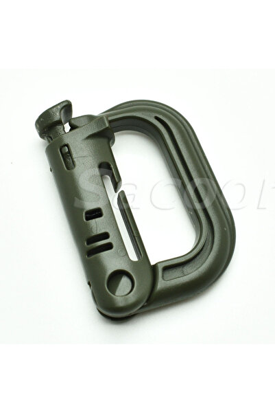 Choice1 مشبك أمان متعدد الاستخدامات على شكل حرف D، مصنوع من البلاستيك الأخضر ...