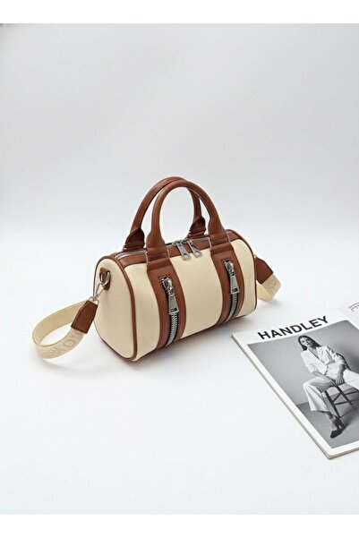 Handley Geantă de mână și de umăr elegantă pentru femei, cu curea tip coloană