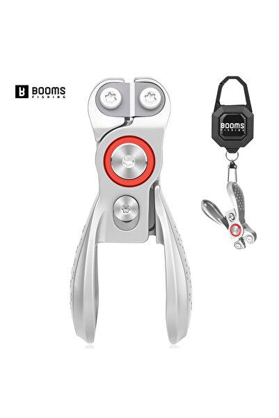 Choice مقصات خيوط الصيد Red Booms Fishing LC1 مع آلية سحب، مقصات للخيوط المضف...