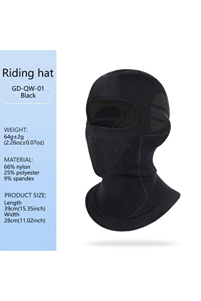 Choice قناع ركوب الدراجات GOBYGO أسود، شتوي، يسمح بالتهوية، ماص للرطوبة، واقي...