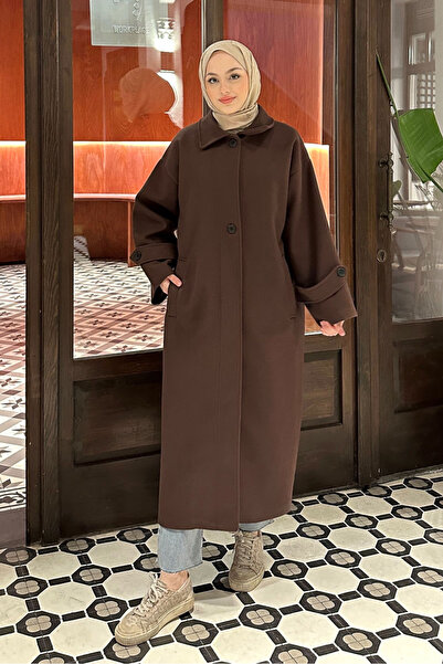 Ovn. Lonavé Довгий кашемірний пальто - Коричневий