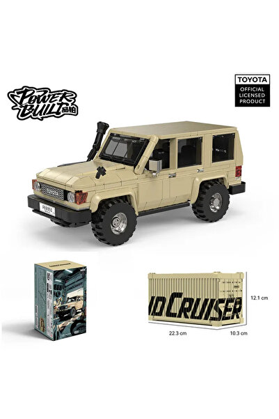 Choice مجموعة بناء سيارة لاند كروزر LC78 PB8850 مع صندوق عرض وملحقات، مركبة ل...