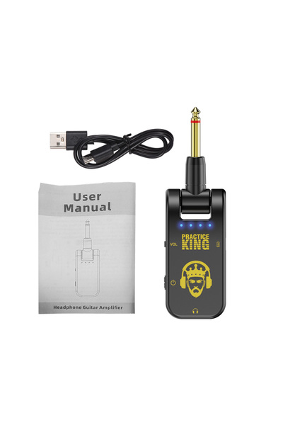 Choice مضخم صوت جيتار أسود صامت، مضخم سماعات جيتار، وقت استخدام 50 ساعة، قابل...