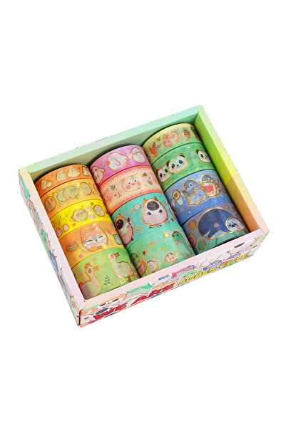 Choice JDX-1033، 13 لفة من شريط واشي برونزي مبتكر بنقوش حيوانات، مناسب لصنع ا...