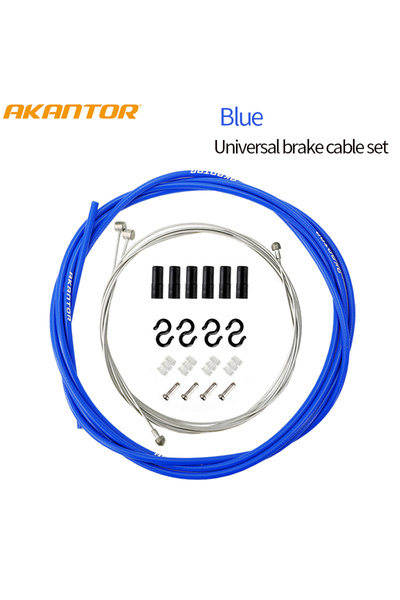 Choice مجموعة فرامل U زرقاء، تُعرف أيضًا باسم مجموعة كابلات وأغطية فرامل/ناقل...