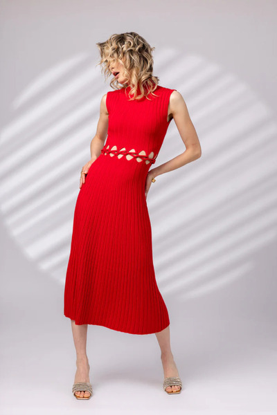 LARA WEAR Рокля с плитка на талията