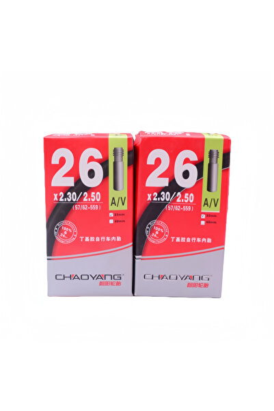 Choice أنبوب داخلي للدراجات الجبلية من نوع AV CHAOYANG مقاس 26 × 2.3-2.5، منا...