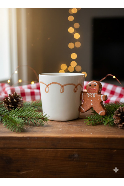 Neriseramik Gingerbread Man Handle Mug
