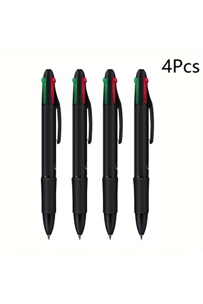 Choice مجموعة أقلام حبر جاف متعددة الألوان (4 قطع) - قلم حبر جاف قابل للسحب 0...