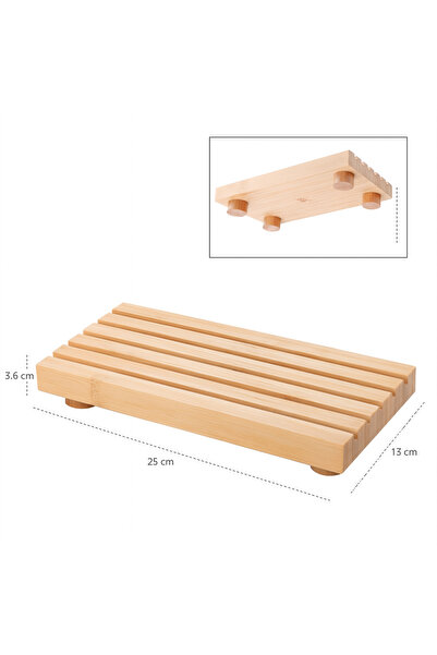 akdenizhome BMB-96 | BALSA Bambu Ayaklı Dikdörtgen Sunumluk (25x13 cm) - Çok ...