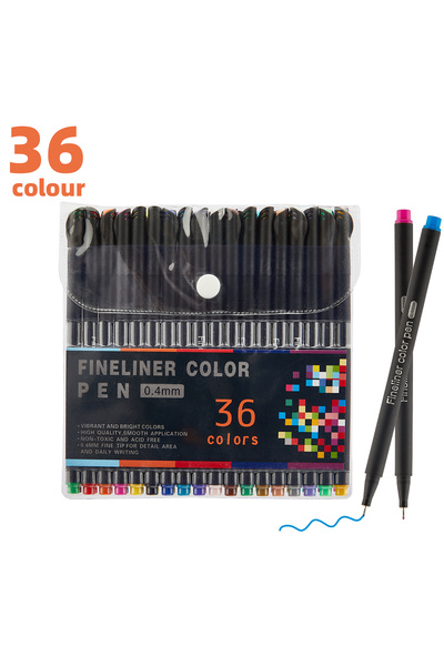 Choice 36 قلم تلوين رفيع من شاندز، بمقاسات من 12 إلى 100 لون، برأس 0.4 مم، لل...