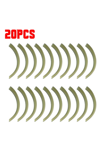 HIRISI 20pcs 20pcs Carp Accessories Fishing Hook Kickers Curve Shank Hook Lin...