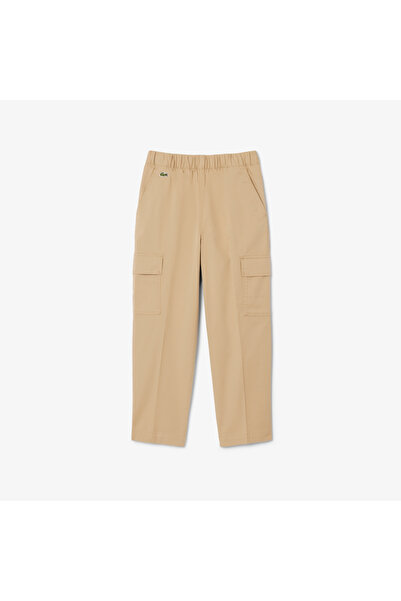 Lacoste بنطال كارجو خفيف الوزن من قماش الجبردين القطني - HJ1282-00-02S