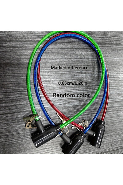 Choice قفل دراجة هوائية بلون عشوائي 6.5 مم، قفل مضاد للسرقة، قفل دراجة كهربائ...