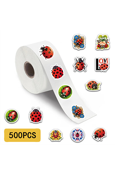 Choice ٥٠٠ قطعة من ملصقات الدعسوقة الكرتونية المرحة، ملصقات جرافيتي إبداعية، ...