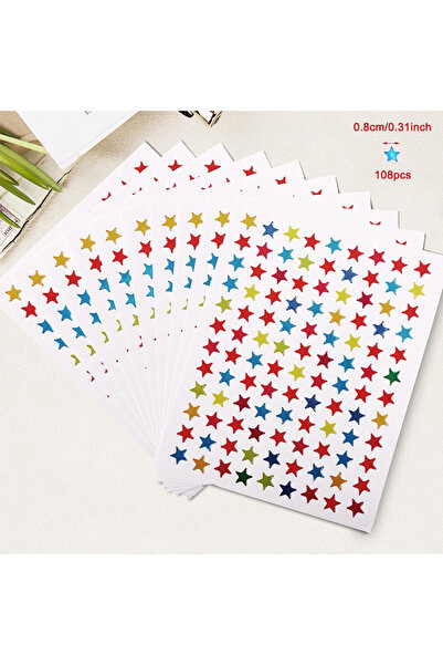 choice2 F 10 Sheets/Pack Of Children'S Gold-Plated Award Glitter Stickers Mot...