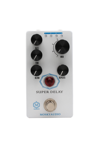 Choice دواسة تأخير موسكي سوبر، تأثير تأخير شريطي تناظري مع خيارات تعديل، دواسة تأخير جيتار