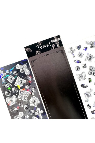 Choice4 05 Creative Laser Cute Kawaii Gorgeous Gemstone Stickers Handbook Sta...