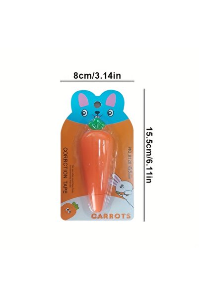 Choice orange 1pc Super Cute Carrot Vegetable Correction Tape School Office Supply Student Creative Station