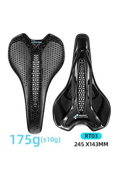 Choice سرج دراجة RT03 ثلاثي الأبعاد من RYET Ultra مصنوع بالكامل من ألياف الكر...