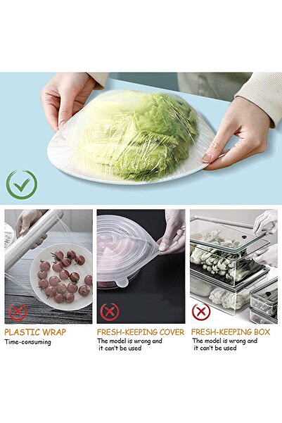 Yuwell NC Plastic Food Storage Covers (200 Pieces)