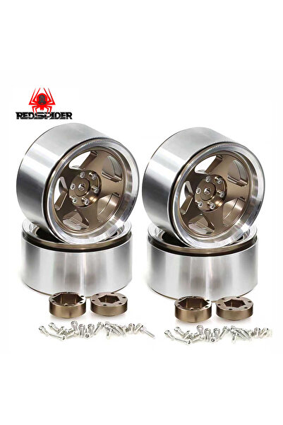 Choice 4 قطع من جنوط عجلات ريد سبايدر إنرون المصنوعة من الألومنيوم بتقنية CNC...