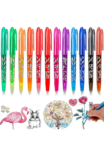 Choice أقلام بايلوت كاواي جل قابلة للمسح، 12 لونًا، أحبار بألوان متنوعة، رأس ...