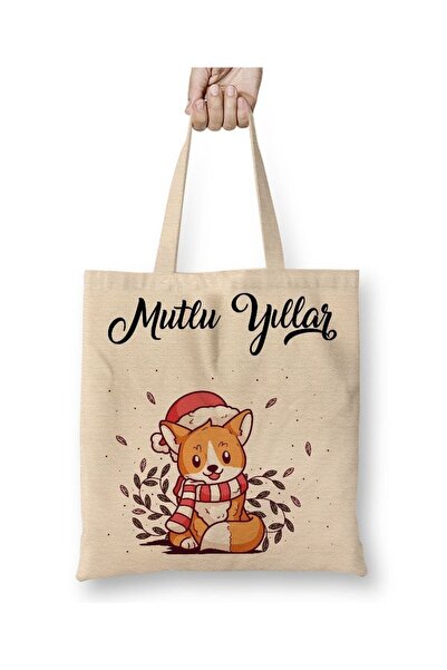 Toyaso Χρόνια πολλά με το χαριτωμένο γατάκι Χριστουγεννιάτικη λευκή υφασμάτιν...