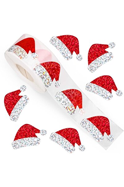 Choice 3 سم - 1.18 بوصة ZA62 500 ملصق/بكرة - ملصقات هدايا حلوى لعيد الميلاد ل...