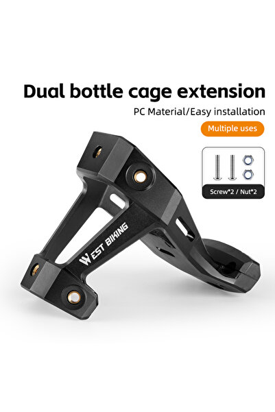 Choice حامل زجاجة ماء للدراجات من بلاك ويسترن، موسع ومحول سرج - للدراجات الجبلية
