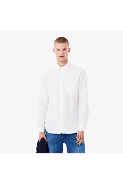 Lacoste قميص قطني بوبلين بقصة عادية - CH8522-00-001