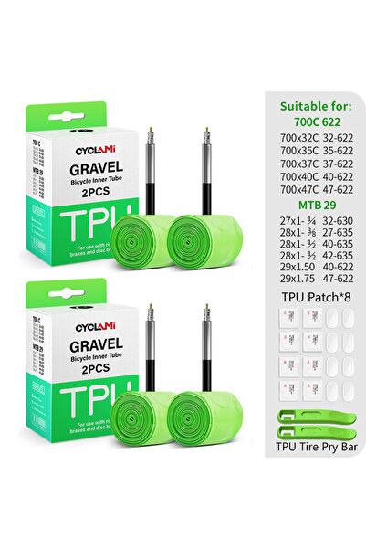 Choice 4pcs Gravel FV45mm CYCLAMI Gravel Ultralight Road MTB 29 Bike TPU Inne...