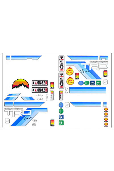 Choice ملصق أزرق لسيارة التحكم عن بعد MN82، ملصق شاحنة بيك أب LC79 بمقياس 1/1...