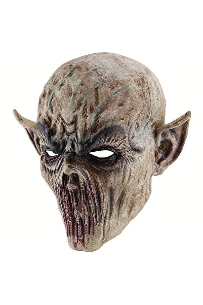 Choice كما هو موضح، قناع هالوين مخيف، قناع شيطان مرعب، قناع أغطية فضائيين بيوكيميائيين مخيف، قناع رعب هالوين زد