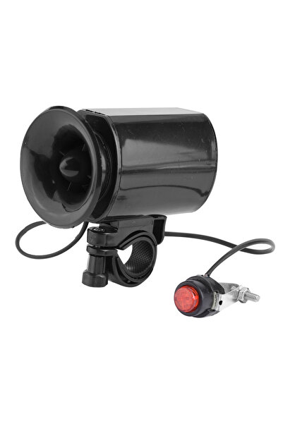 Choice جرس دراجة إلكتروني أسود 9 فولت بستة أصوات مختلفة، مكبر صوت إنذار عالي ...