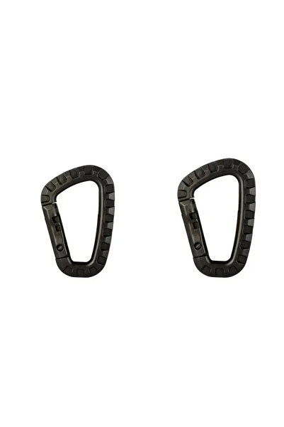 Choice قطعتان من مشبك كارابين بلاستيكي أسود اللون، 2/4/6 قطع، مشبك مولي، سلسل...