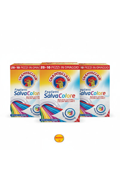 Chanteclair Set ASSELTI® – 3 x Foi de prindere a culorilor (câte 30 de foi fi...