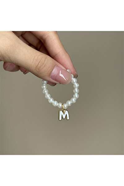 Choice M لقلادة ميني لابوبو، قلادة من اللؤلؤ بحرف M لدمية لابوبو 4.0، دبوس لد...