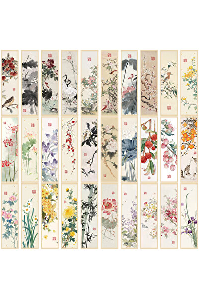 Choice 30 قطعة من فواصل الكتب الصينية، هدية مثالية لتشجيع القراءة، أدوات مكتب...