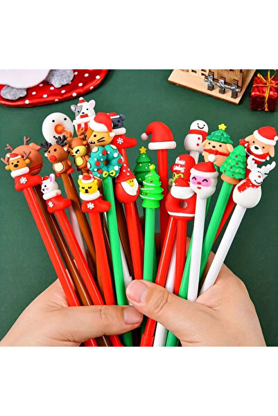 Choice مجموعة أقلام حبر جاف متعددة الألوان (50 قطعة) بتصميم عيد الميلاد، سلسل...