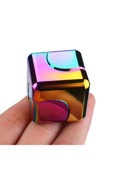 Choice لعبة مكعب معدني دوار لتخفيف التوتر، لعبة ألغاز ثلاثية الأبعاد، لعبة حس...