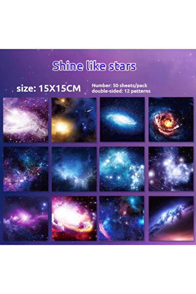 Choice 50 pcs A 50pcs 15x15cm 50 Sheets Origami Paper Stars Children DIY Hand...