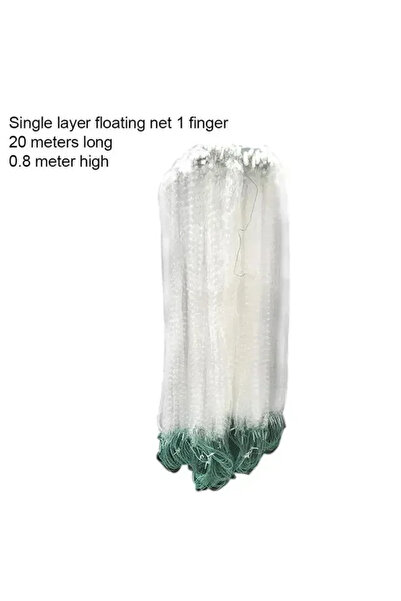 Choice 1finger 20mx0.8m Fishing Net Single Mesh Nylon Float Trap Monofilament Gill Net Fishing Accessories