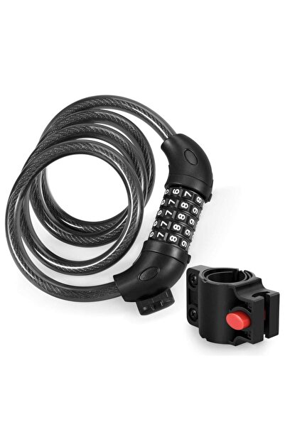 Choice قفل دراجة أسود شديد التحمل من DOMEN مضاد للسرقة، مزود برقم سري مكون من...